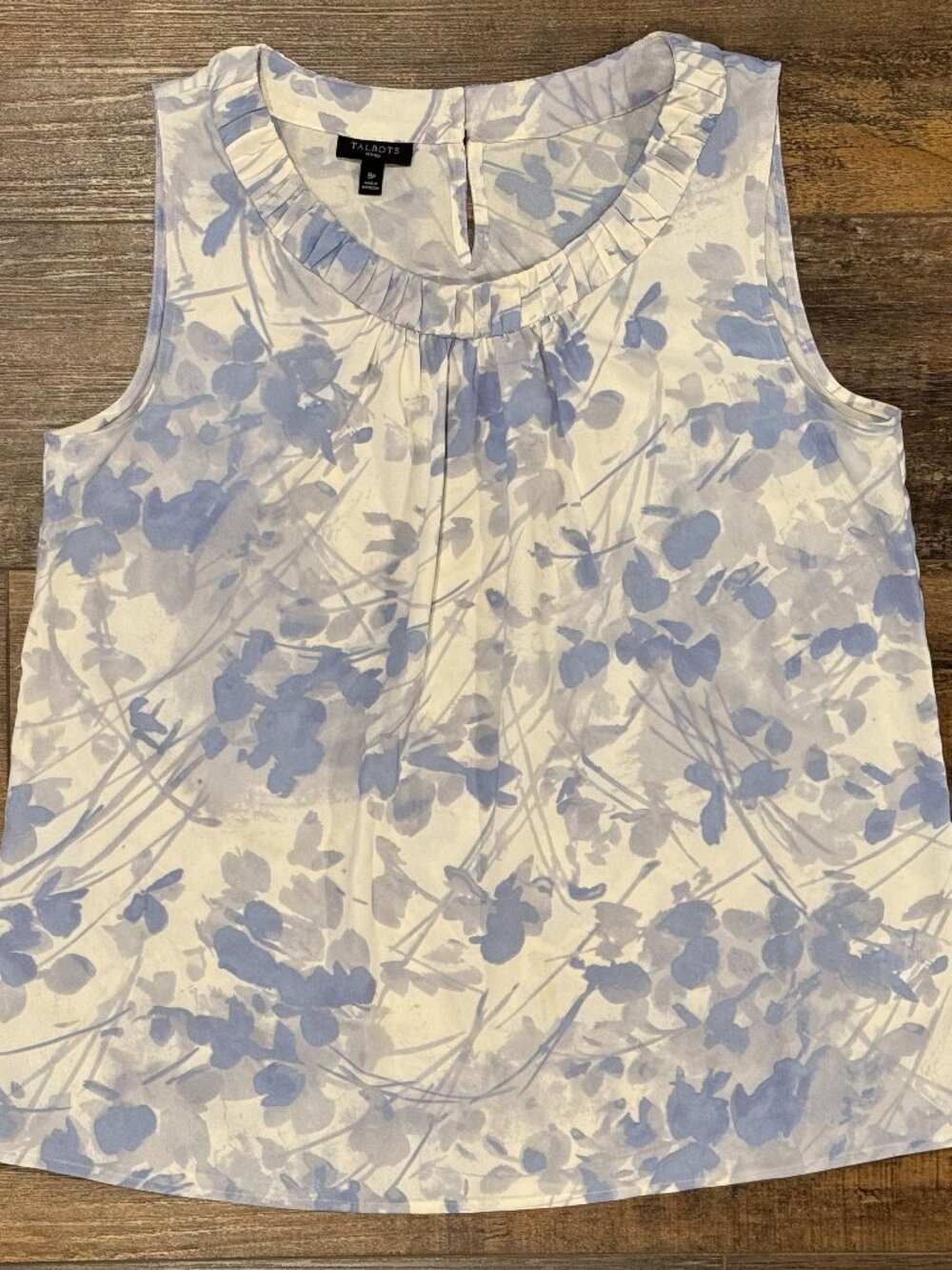 Talbots Floral Sleeveless Top Size 8P